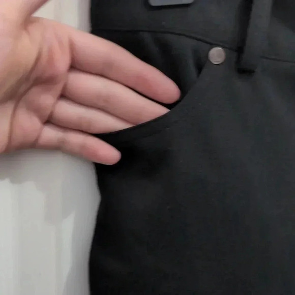 Calvin Klein Women's Stretch Mid Rise Straight Leg Pants - Picture 5 of 11